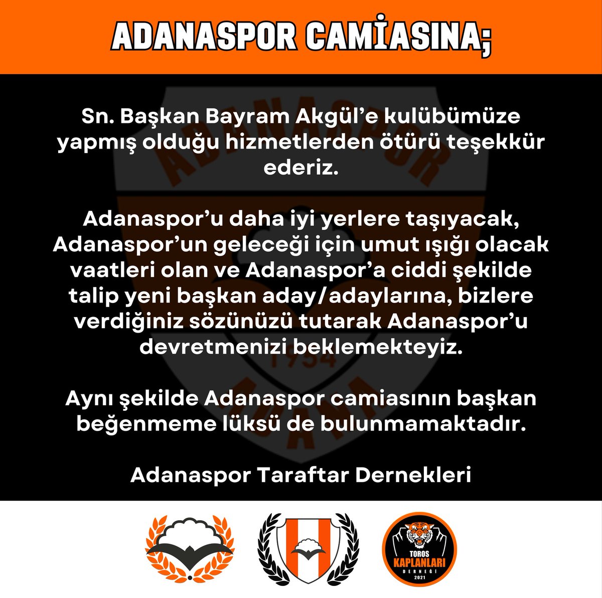 ADANASPOR CAMİASINA;