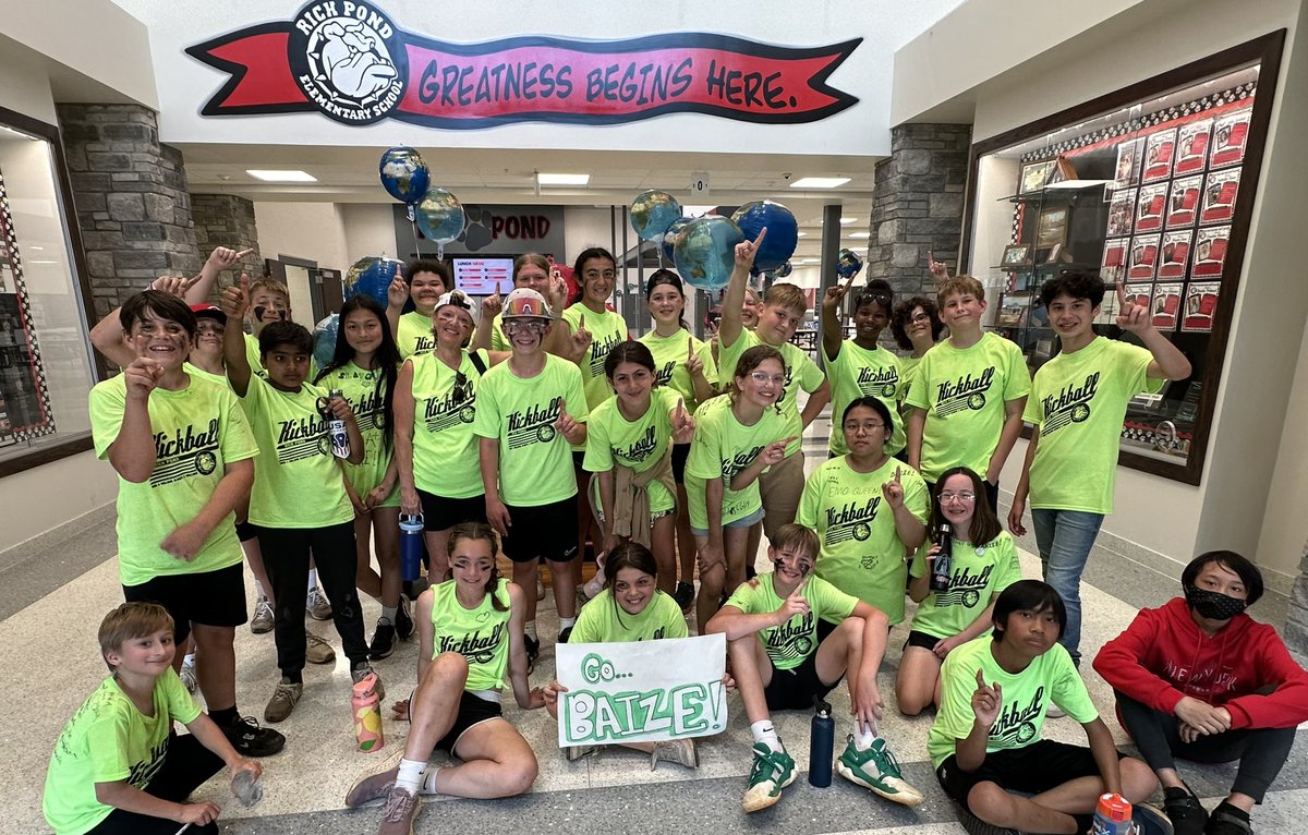 6th grade kickball
Champions!
