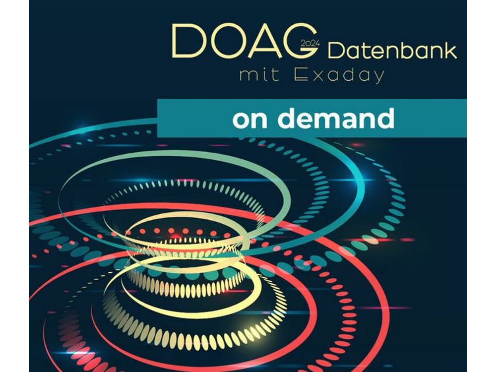 Werte Teilnehmerinnen und Teilnehmer: Die On-Demand-Videos von der #DOAGDB24 sind jetzt online verfügbar? Klicken Sie in der On-demand-Agenda auf den gewünschten Vortrag und scrollen dann zum verfügbaren Video. scomp.ly/8jq0d4b