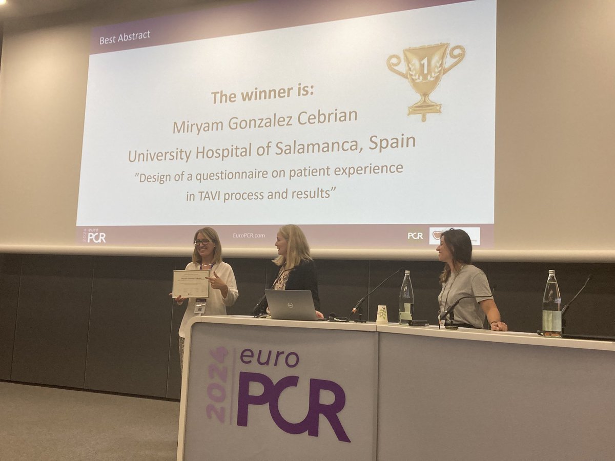 Congratulations to our #EuroPCR NAP 

🏅best clinical case Ida Ellebaek Oland

🏅best abstract Miryam González Cebrian See you Next year!! @Boleias1