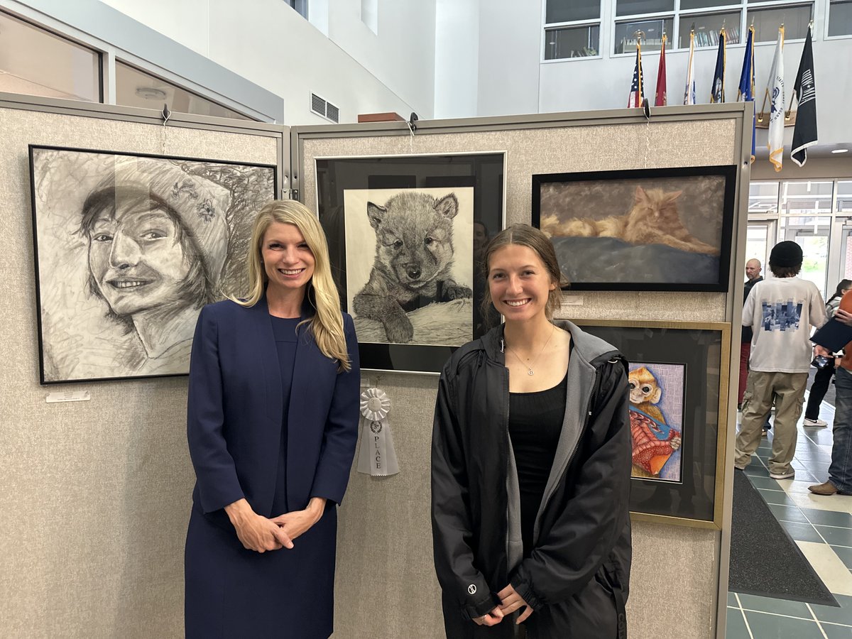 I met some wonderful student artists at our Congressional Art Competition reception last weekend @rrccedu.  100 students from 13 different schools submitted artwork this year! It's no surprise that the most naturally beautiful state in the country inspires so many young artists.