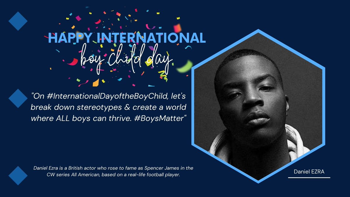 Happy International Boychild Day🕵️‍♂️👨‍🚒 #happyinternationalday #Danielezra #AfricaDay #CW24 #worldhealthorganization