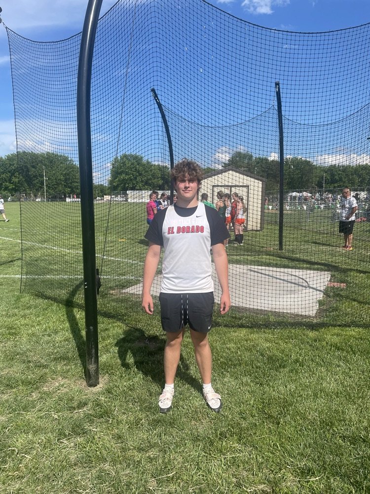 Wildcats have their first Track & Field State Qualifier. Congratulations Bronson Larimer! Bronson took first in discus with a throw of 150'8'. #PartOfThePride