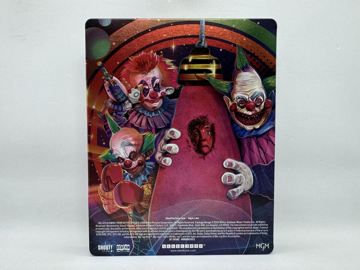Killer Clowns from Outer Space 4K Steelbook

#killerclownsfromouterspace #shoutfactory #steelbook #show #movie #unboxing #review #marcthellama91 #llamasproductions #viral #fypシ #fyp