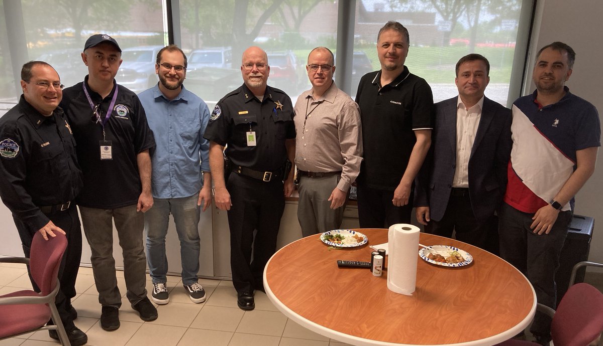 Today, Niagara Foundation and Turkish American Society of Chicago were welcomed to Schaumburg Police Department. Members of the police department enjoyed sharing an authentic Turkish meal and conversation surrounding cultural traditions with each of the organizations.