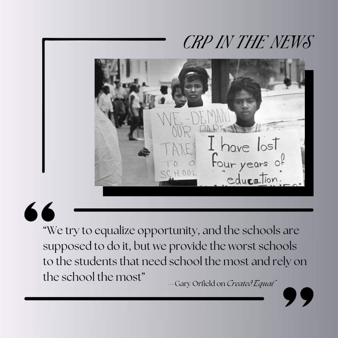 A new report by the CRP found that schools are still deeply segregated in the U.S. 70 years after the Brown v. Board decision. The report’s co-author, Gary Orfield, joined the WDET podcast, “Created Equal,” to discuss more about modern segregation. tinyurl.com/5cd779nx