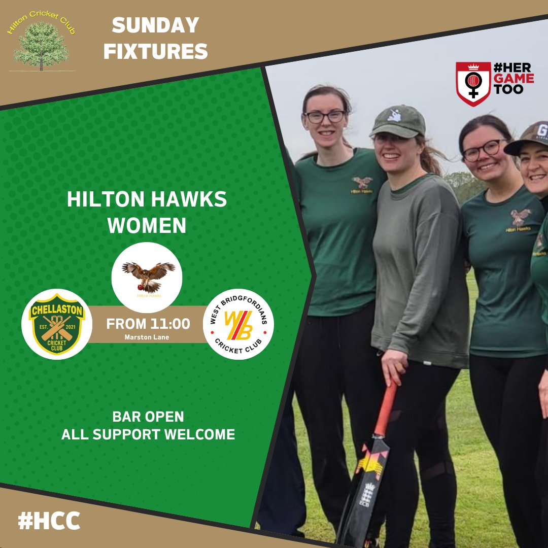 🏏MATCHDAY🏏

The Hilton Hawks are in action today, first game starting in 1 hour!

#HCC