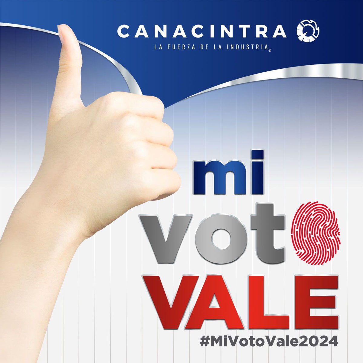 ¡Mi voto vale! 👍✍️ #CANACINTRA te invita a que, este domingo 2 de junio 2024, salgas a votar. ¡Tu voz, tu decisión y tu voto vale!

#MiVotoVale #Elecciones #AVotar #SalAVotar
