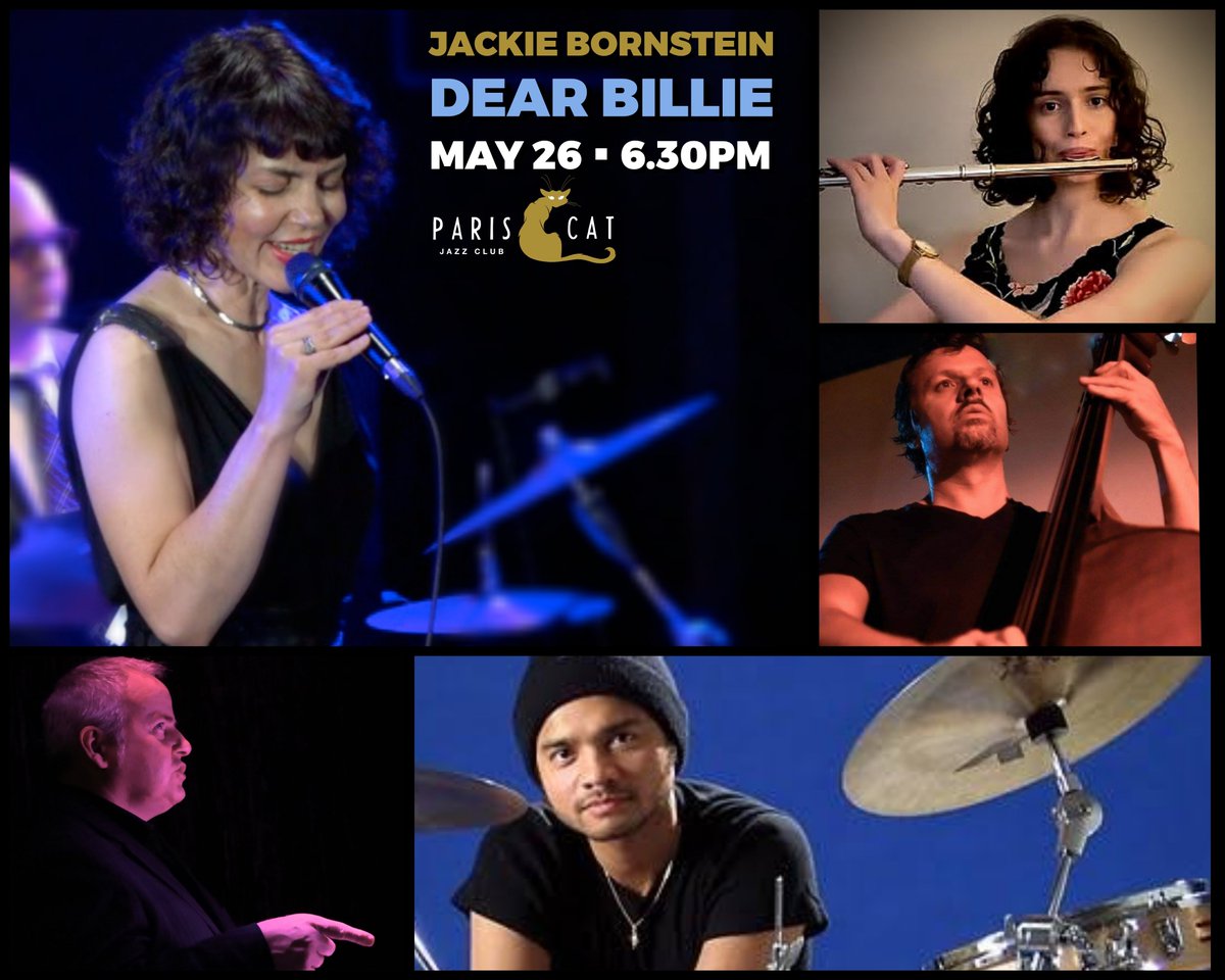 Can't wait to share stories &amp; music of the great ⭐️Billie Holiday⭐️ Sunday May 26th 6.30pm at  Paris Cat Jazz Club! I'll be performing a bunch of swinging and moving tunes with my super band. Tickets and deets: bit.ly/DEARBILLIE <a href="/thepariscat/">The Paris Cat</a> #melbournejazz #swing #jazzclub