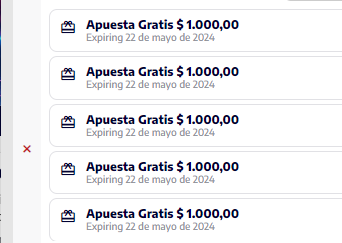 tengo una banda de freebets para apuestas simples, ahi no se ven pero son como 15. Tiren alguna fija y si le pegan, les doy el 50%
