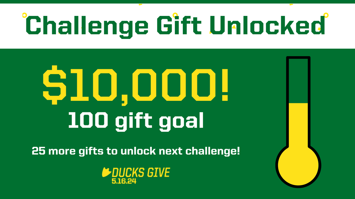 Our second challenge gift, dedicated to supporting Indigenous educators, is unlocked! 🦆💛 Continue supporting COE students and give now! #DucksGive ducksgive.uoregon.edu/coe