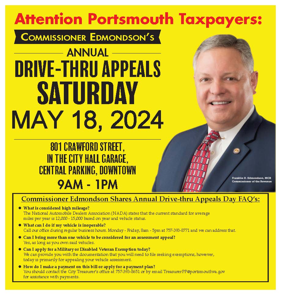 Happening THIS Saturday! Head over to 801 Crawford St. for our Annual Drive-Thru Appeals Day.