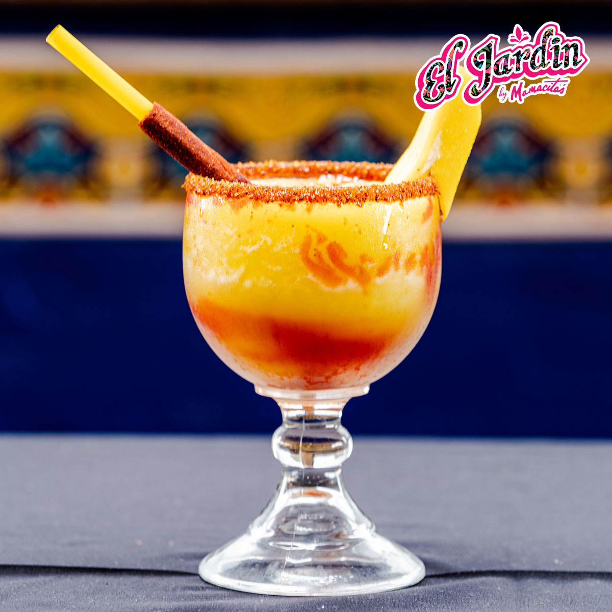 Sip, Sip, Hooray! 🎉 Try our Mangocita Margarita: 20 oz of our House Margarita blended with Mango Puree, Chamoy, and Tajin. 
.
.
#MangocitaMargarita #ElJardinHouston #MargaritaMadness #ThirstQuencher #HoustonHappyHour #ChamoyMagic #TajinTime #DrinkUp #MexicanMixology #SipSipH ...