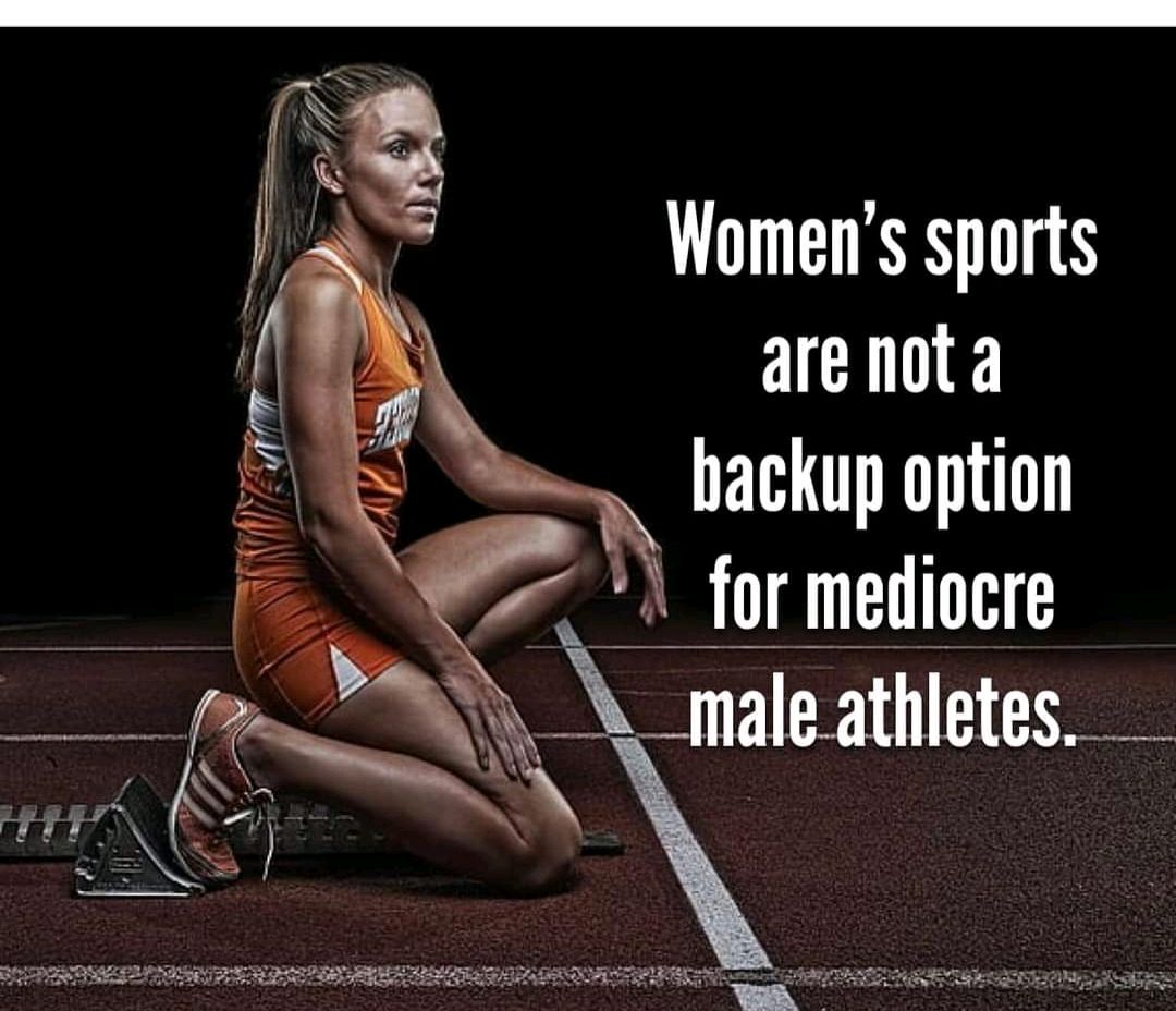 For the safety of women we deserve our own spaces for our own safety. Women's sports are for biological women!! #xx #noballs
