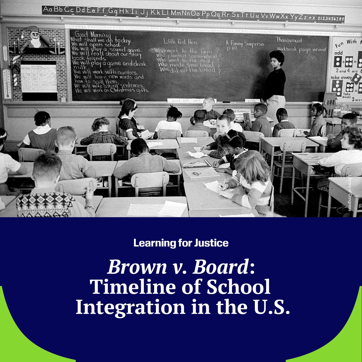 This week, 70 years ago, the Supreme Court in #BrownVBoard of Education of Topeka, Kansas, outlawed school segregation. 📲Revisit the @LearnForJustice resource to trace school integration, starting in 1849: bit.ly/3UD5xOm #ChildrensRights #USHistory