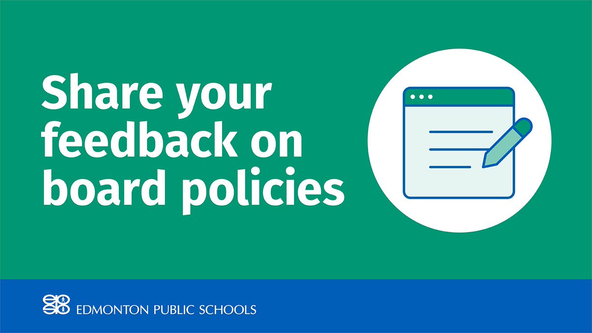 You’re invited to provide feedback on revisions to the sexual orientation, gender identity and gender expression policy. Review the draft and provide feedback: epsb.ca/ourdistrict/po…. #EPSB #yeg