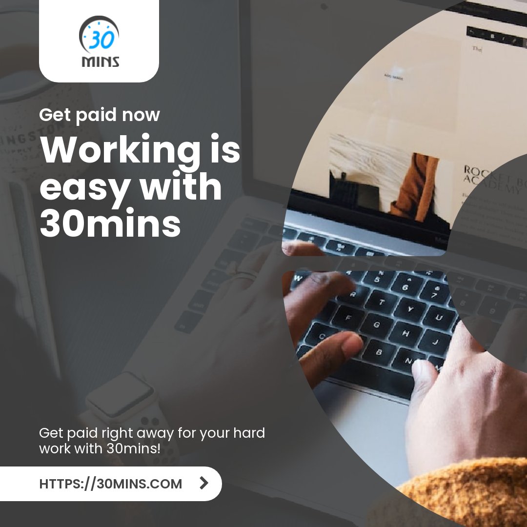 Get paid on time: With 30mins, you can get paid for your work immediately after the meeting. Learn more on: 30mins.com

#30mins #freelancers #parttimers #meetings #instantpayment #payments #fess #meetings #bookmeetings #calendly #linkcalenders