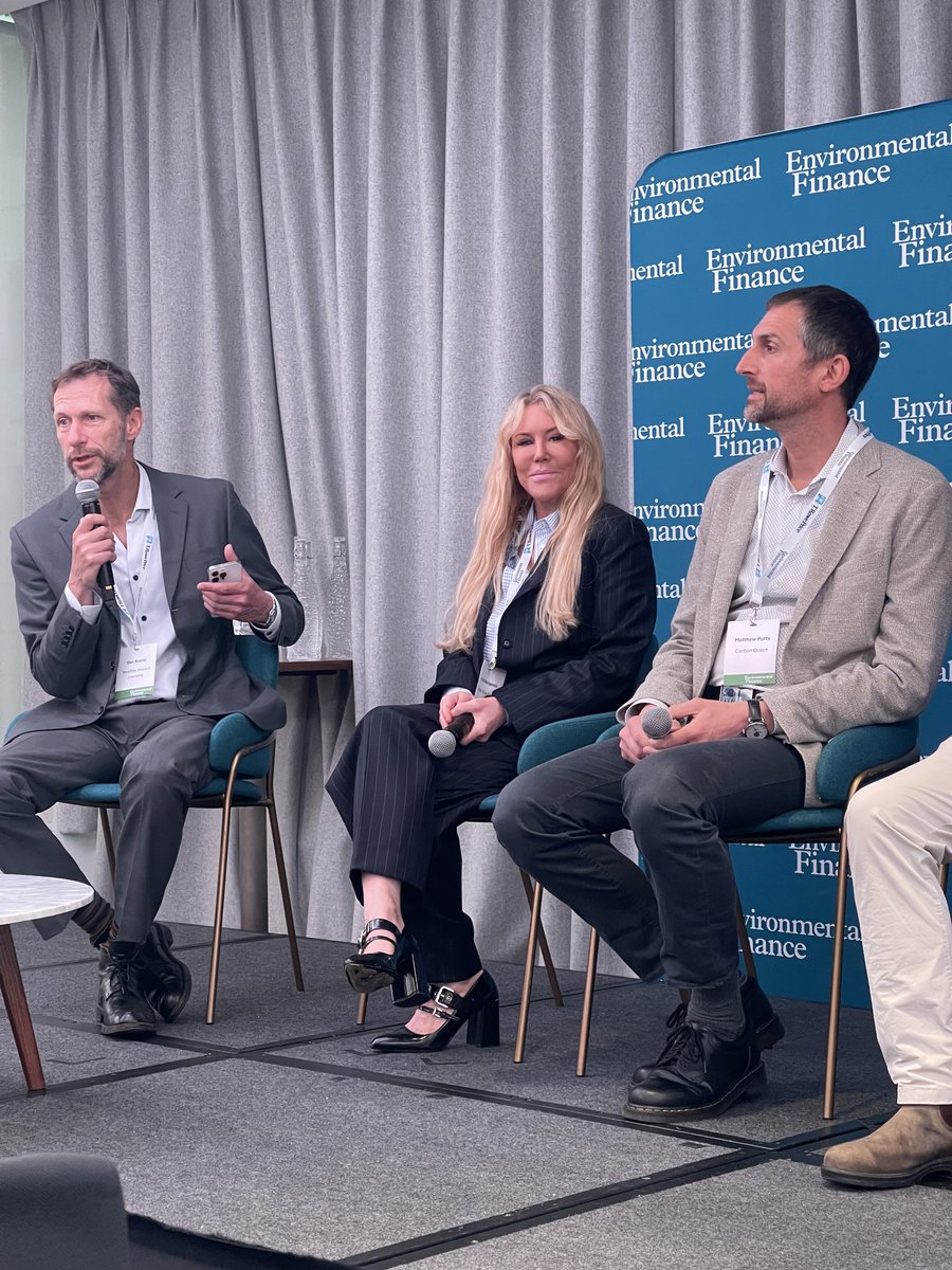 Earlier today, our Chief Science Officer, Matthew Potts, joined an esteemed panel at @Enviro_Finance's Natural Capital Investment Conference Americas to discuss innovations in #NatureBasedSolutions.

Thanks to @dankeeler for moderating!