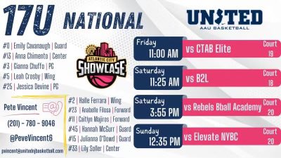 Looking forward to playing with my teammates this weekend at the Atlantic City Showcase!!!