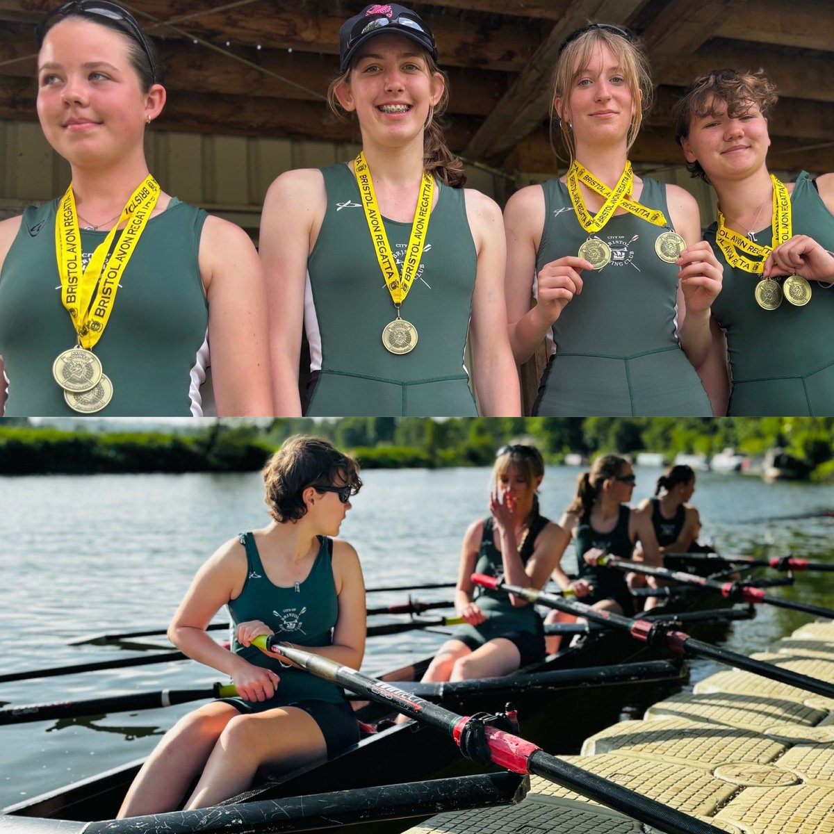 The junior squad did us proud at Bristol Avon Regatta last Saturday. Lots of strong performances and great wins including the fabulous Ambrose Challenge Vase for our WJ18 double scullers <a href="/AvonCountyRC/">Avon County</a> #rowing #bristol