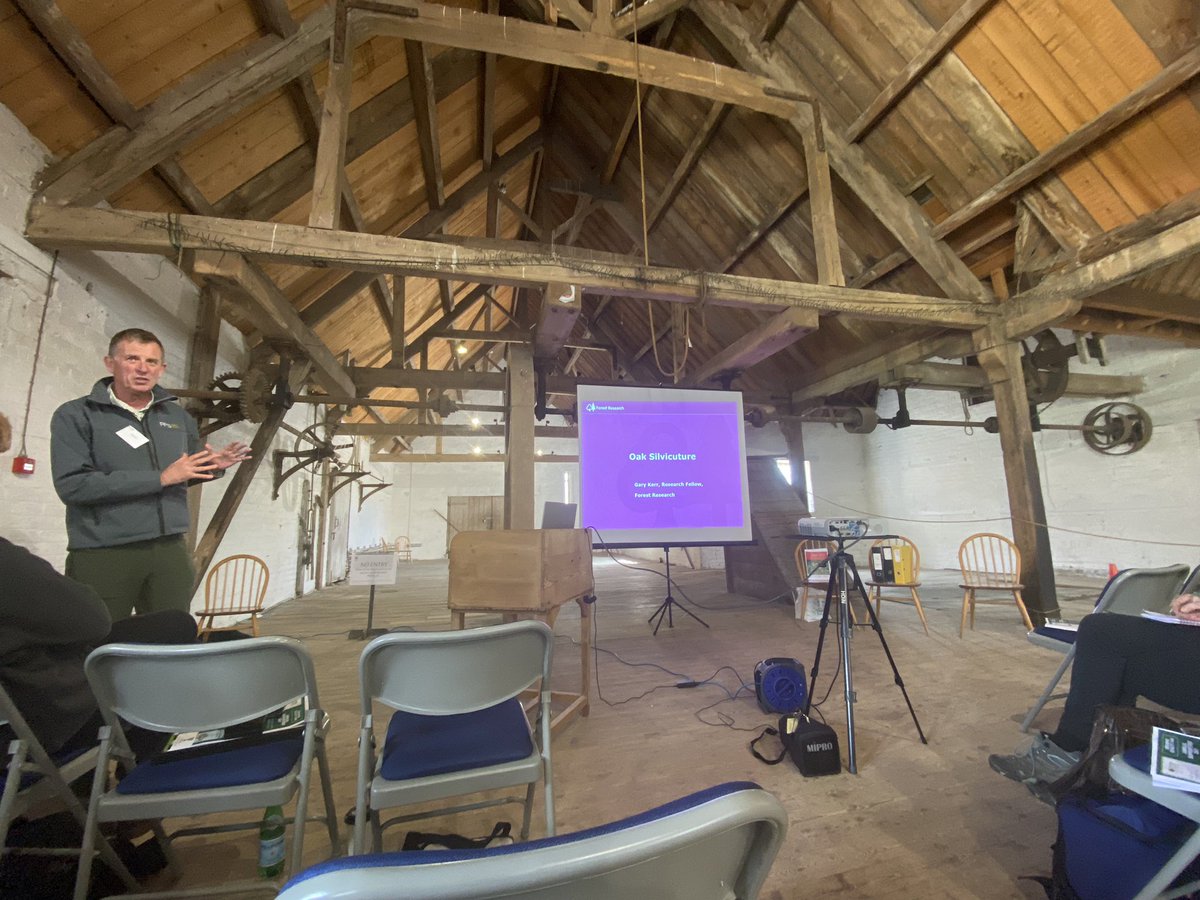 Nothing quite like brushing up on Oak Silviculture in a wonderful old timber built granary!