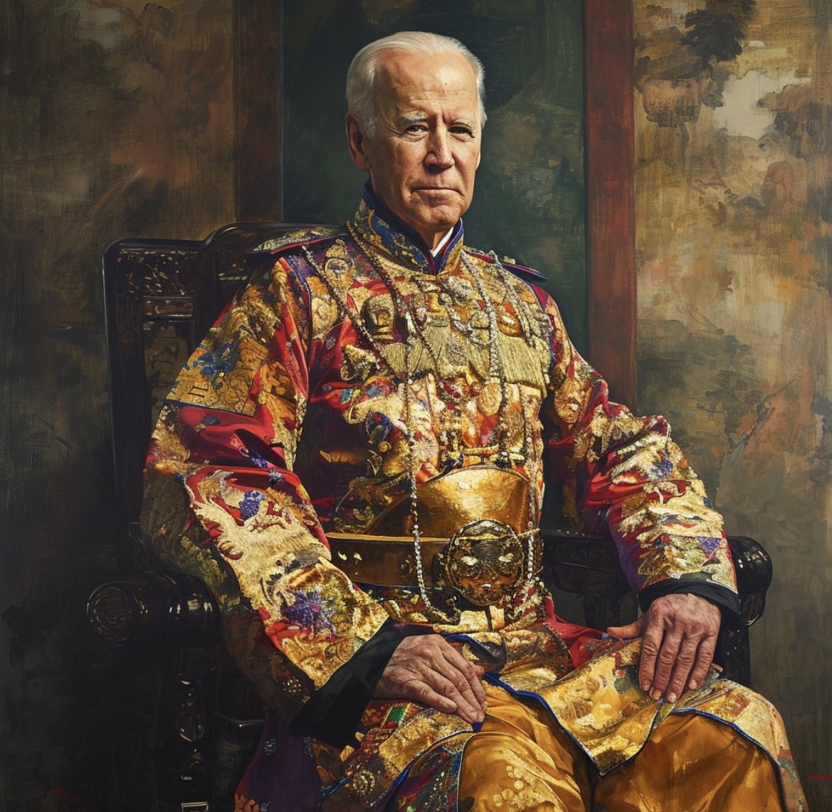 He maintains the mandate of heaven