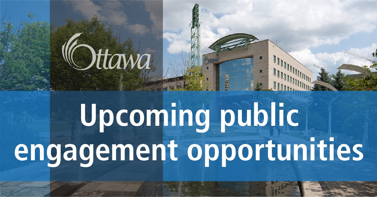 Help make a difference! Engage with current #OttCity projects and offer your feedback. Check out our online engagement opportunities here: bit.ly/2ZcoTLj