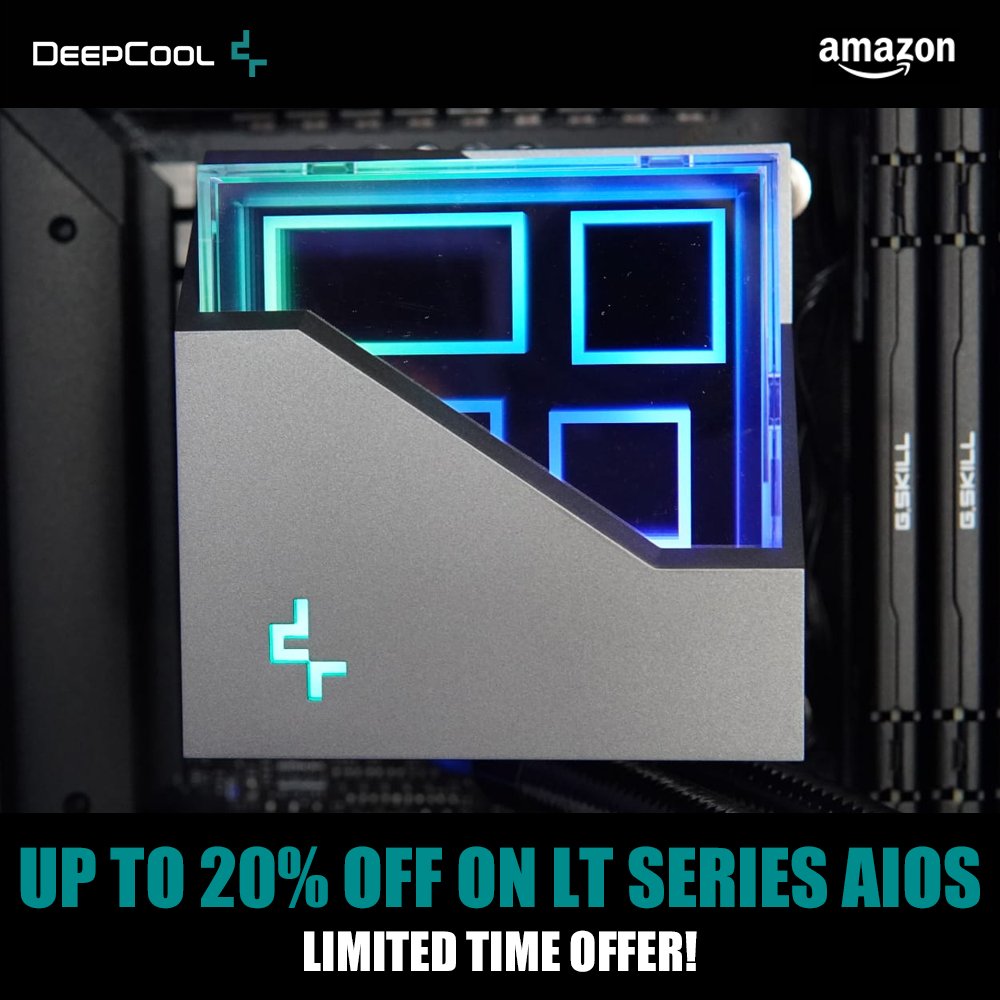 You thought we were done? 🥱 LT Series AIOs are on sale on Amazon RIGHT NOW! 🔗bit.ly/4amYiAa #DeepCool #StayCool #Amazon #Deals