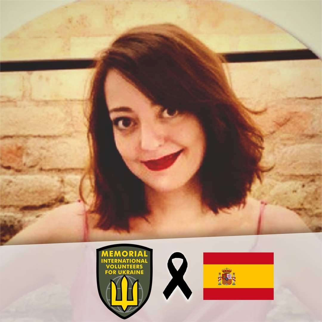 Our Beloved Spanish Sister Emma Igual, who had been serving in Ukraine as a Volunteer succumbed on the Battlefield. Honor, Glory and Gratitude To Our Sister! 2023!