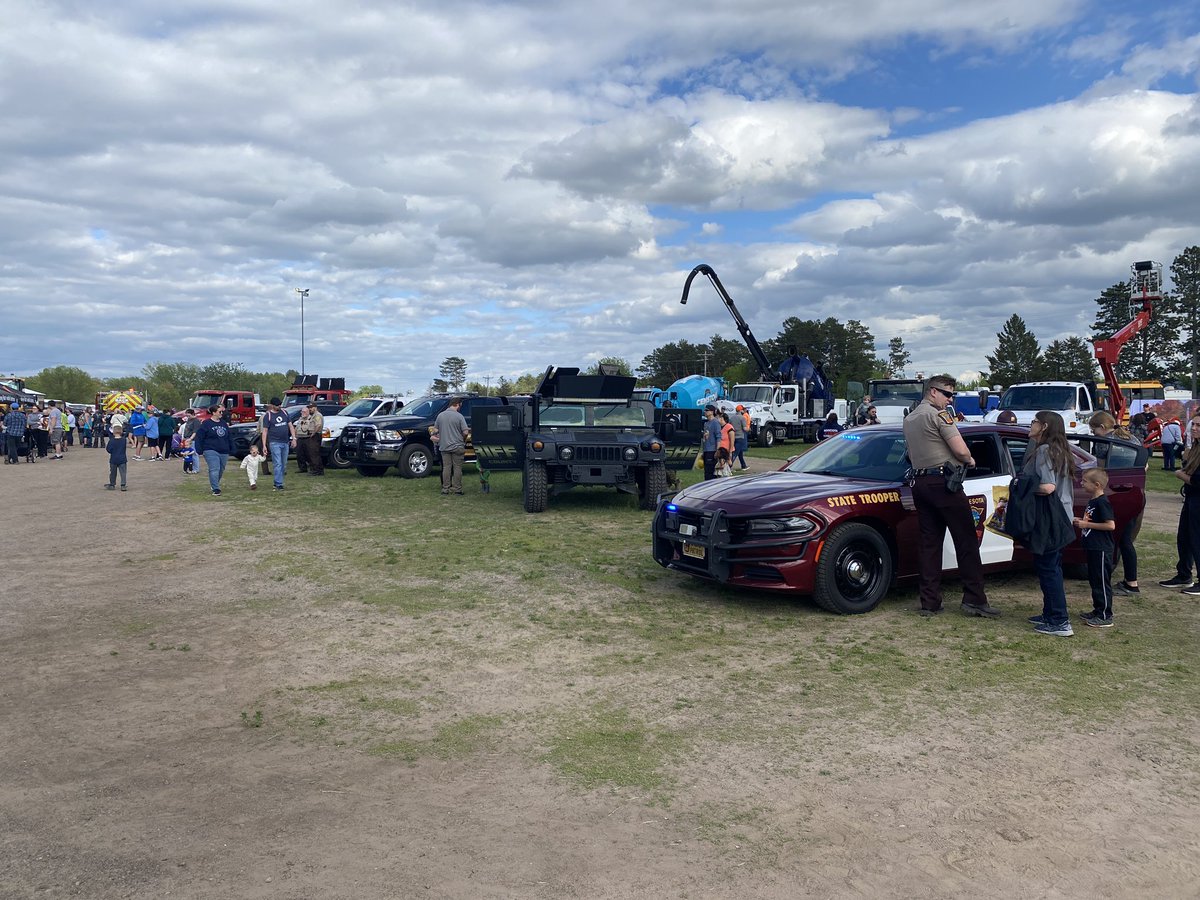 Touch a truck is in full swing! Come on down to the Isanti County Fairgrounds and say hi!