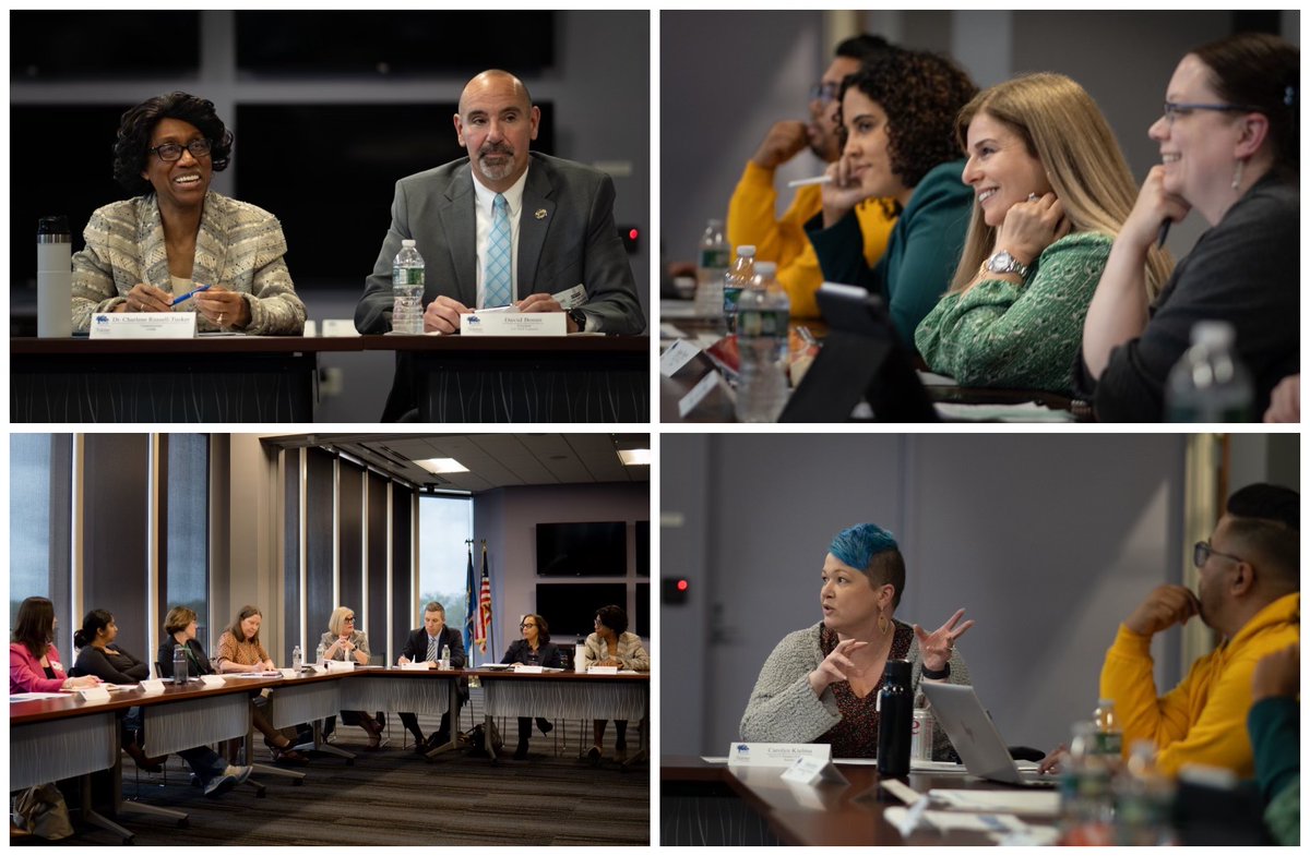 This evening, Commissioner @CharleneRTedu, hosted a teacher roundtable with representatives from the @CTTOYCouncil, @Ed4Excellence, and union representation. The discussion centered teacher voice on strategies for student success, supporting and strengthening the teaching