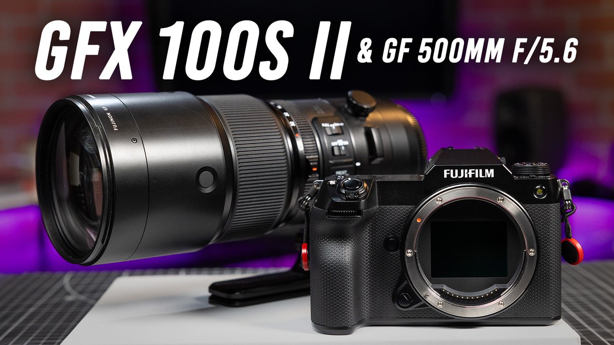 . @FujifilmX_US's new GFX 100S II features a new 102MP sensor, improved high-resolution EVF, AI-driven autofocus, and a more robust IBIS—all in a body that’s comparable in size to a full-frame camera. Jabari tests this new body and GF 500mm lens ⬇️ bit.ly/4dKj4MY