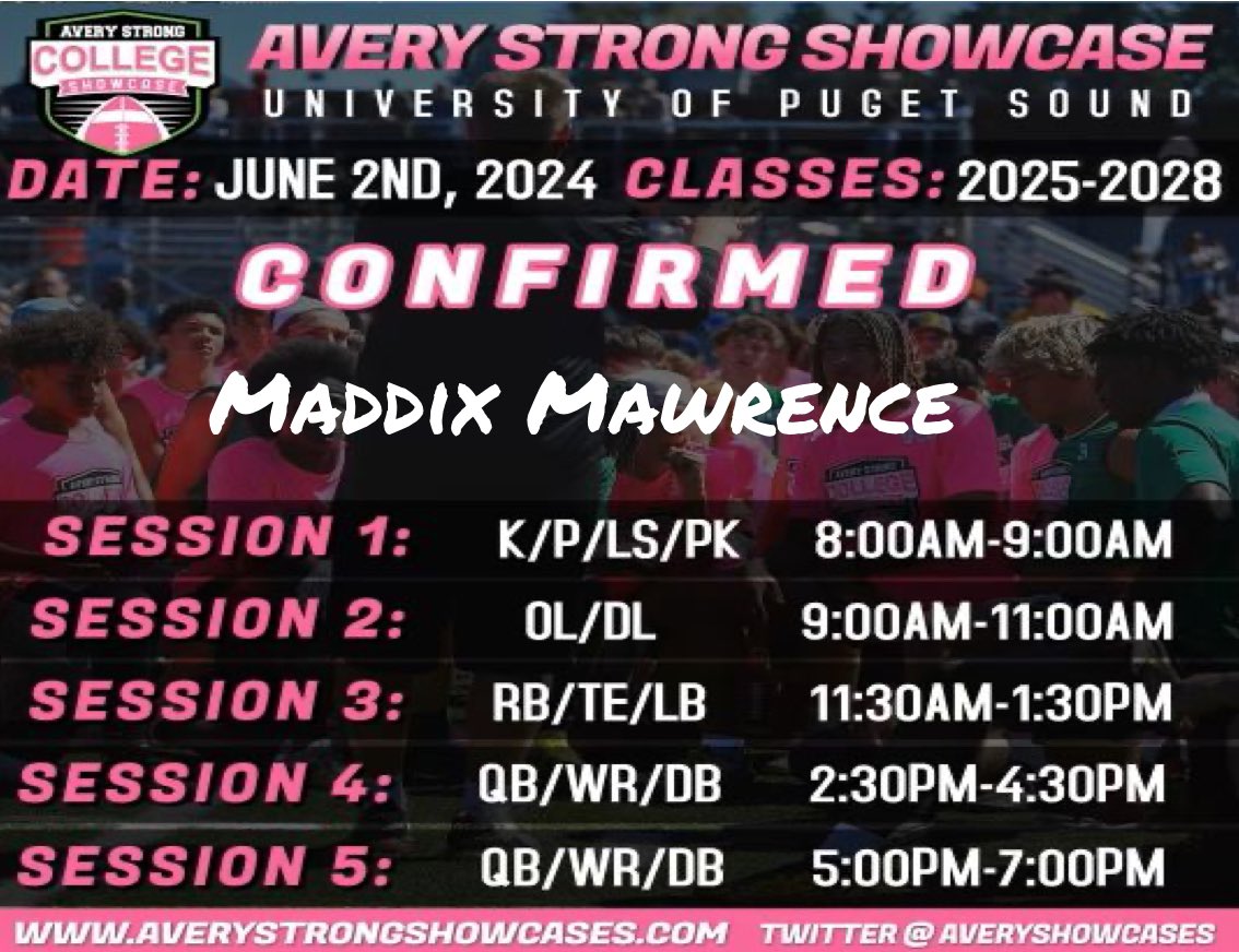 All ready for this years Avery Strong Showcase #AVERYSTRONG