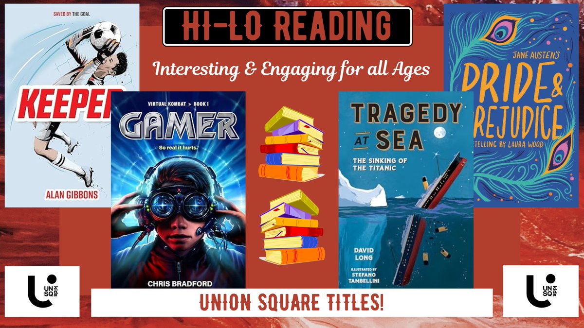 Hi-Lo Reading titles from our partners over at Union Square! We have wonderful selections for all reading interests and levels! <a href="/UnionSqandCo/">Union Square & Co.</a> #HiLoReading #EngageReading
