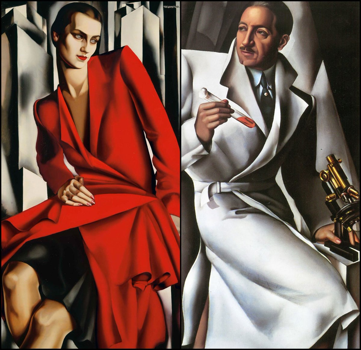 126 years ago today the most stylish painter in history was born.

She was called Tamara de Lempicka and everything about her life and art embodied the spirit of the 1920s.

If you like Art Deco, you'll love Tamara de Lempicka...