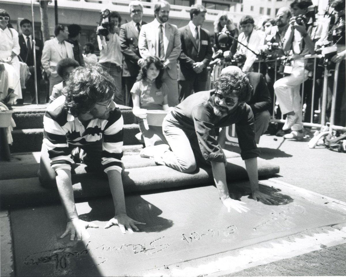 It was 40 years ago today - Steven Spielberg and George Lucas put their imprints in cement.