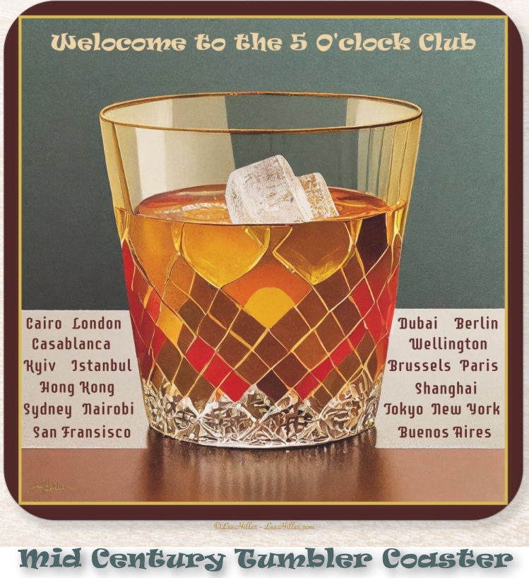🍸🥃🫒🍸🫒🥃🍸
Paper Coaster for Happy Hour
Welcome To The 5 O'clock Club Mid Century Designs 
bit.ly/MidCenturyTumb…

#coaster #midcentury #HappyHour #cocktailhour #scotch #whiskey #bourbon #gifts #giftideas #homedecor #barware #onlineshop #SmallBiz #SmallBusiness #travel