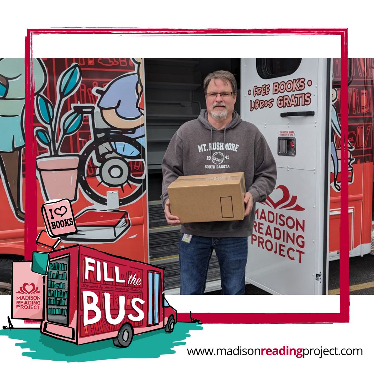 📚 Thank you so much to our Bus 2.0 sponsor American Girl for helping us fill the bus with over 500 brand-new children's books!! We are so grateful for your support and know the kids will love them. 💛🎉

#BeepBeep #MadisonWI #NewBUSFeeling #NewBookFeeling #AmericanGirl