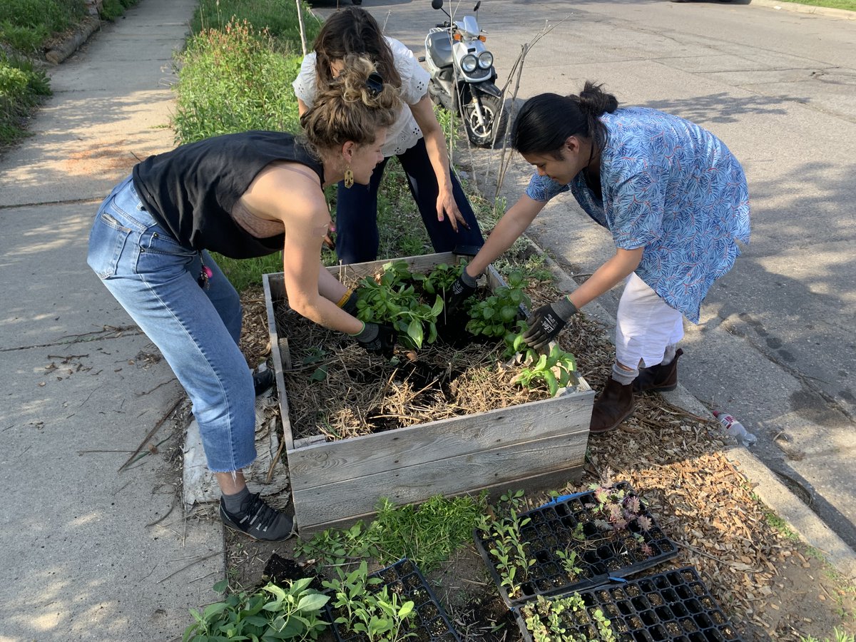 EPNI's first big planting last Friday - herbs and pollinators at the 17th Ave Garden!

Thankful for all of your help and for opportunities to make fresh food more accessible in East Phillips while we wait to start work on remediating and re-greening the Roof Depot site 🌻