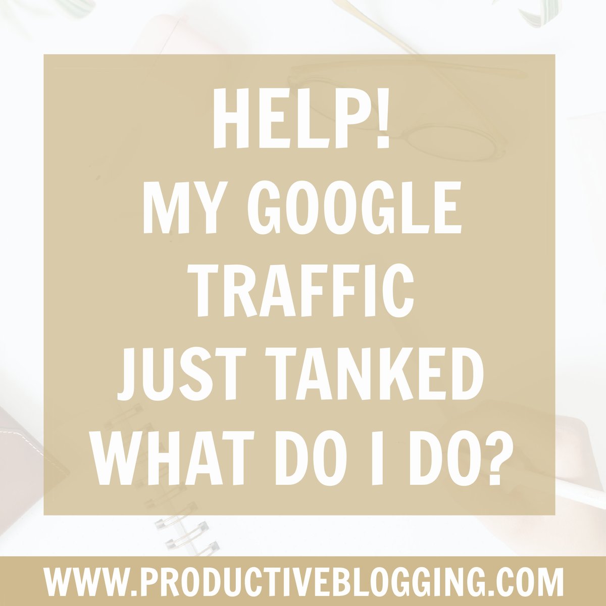 Freaking out right now because your Google traffic has just taken a nosedive?? Take a deep calming breath and then read my step-by-step guide on exactly what to do if your Google traffic suddenly drops >>> bit.ly/3eJXI5I

#seotips #bloggingtips #productiveblogging