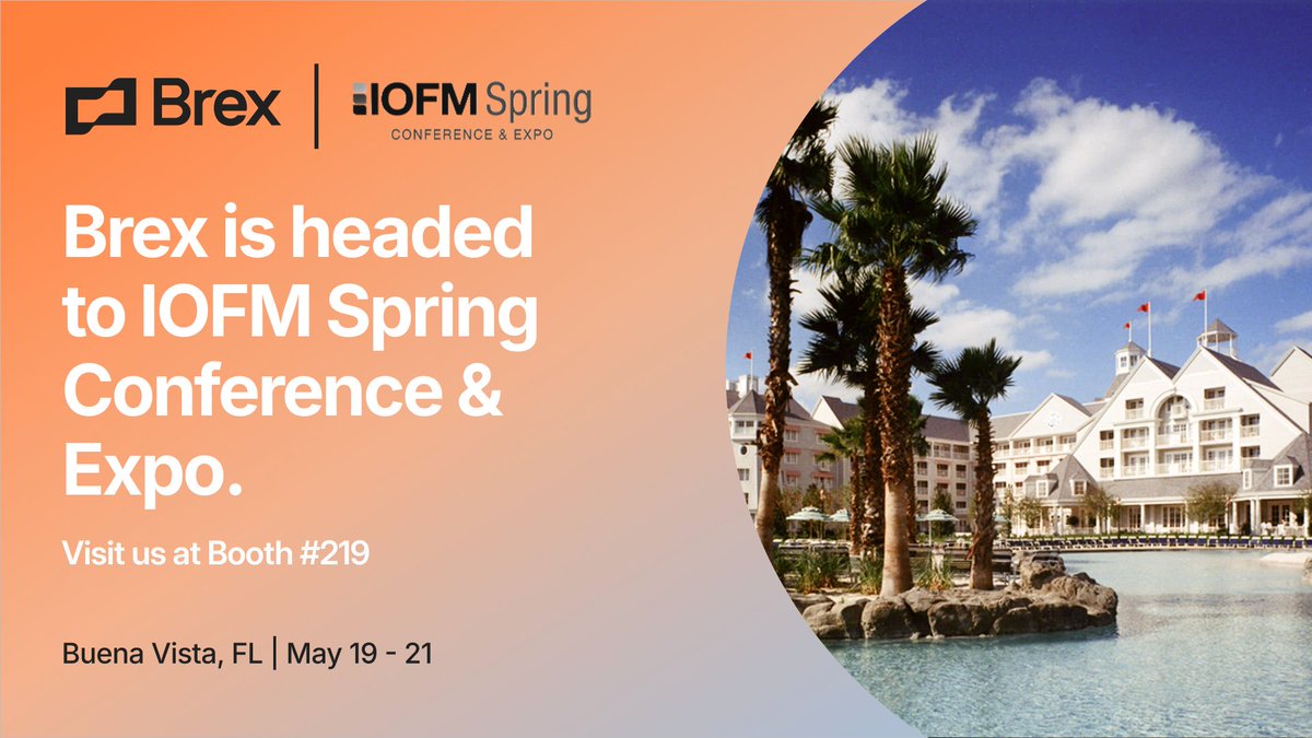 We're headed your way, Florida! Our team will be on-site at this year's IOFM's Spring Conference & Expo. Come find us at booth #219 from May 19-21st! 👋 bit.ly/3QP756C