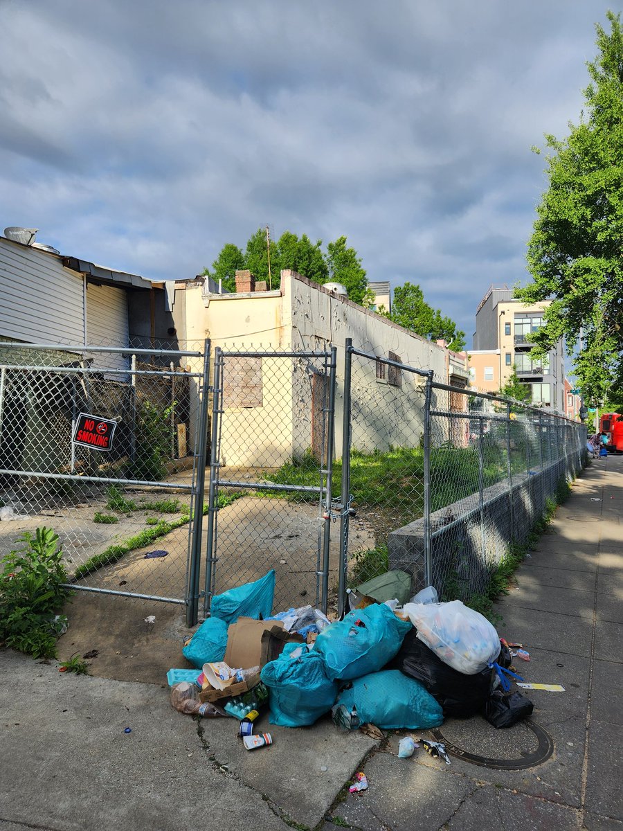 Posted about it yesterday... Please address it in a more comprehensive way @DCDPW. Multiple times a week I am having to put in 311 requests for illegal trash dumping cleaned up behind the Carolina Restaurant - 3700 14th St NW @311DCgov @CMLewisGeorgeW4  @BrianneKNadeau @DC_DOB