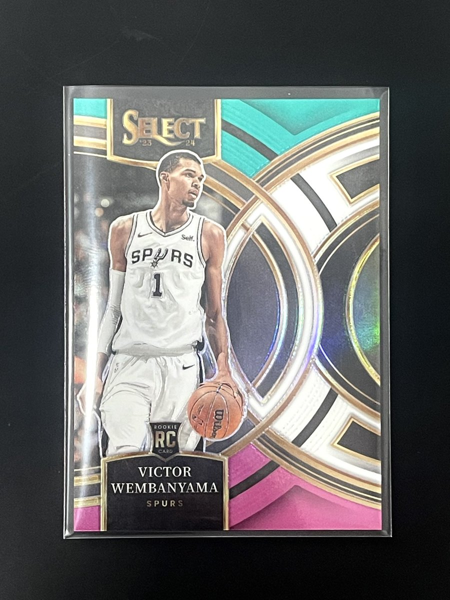 Well that’s a welcome sight…. How many mega boxes do you think it took us??? 

Victor Wembanyana Select Premier Level # /49