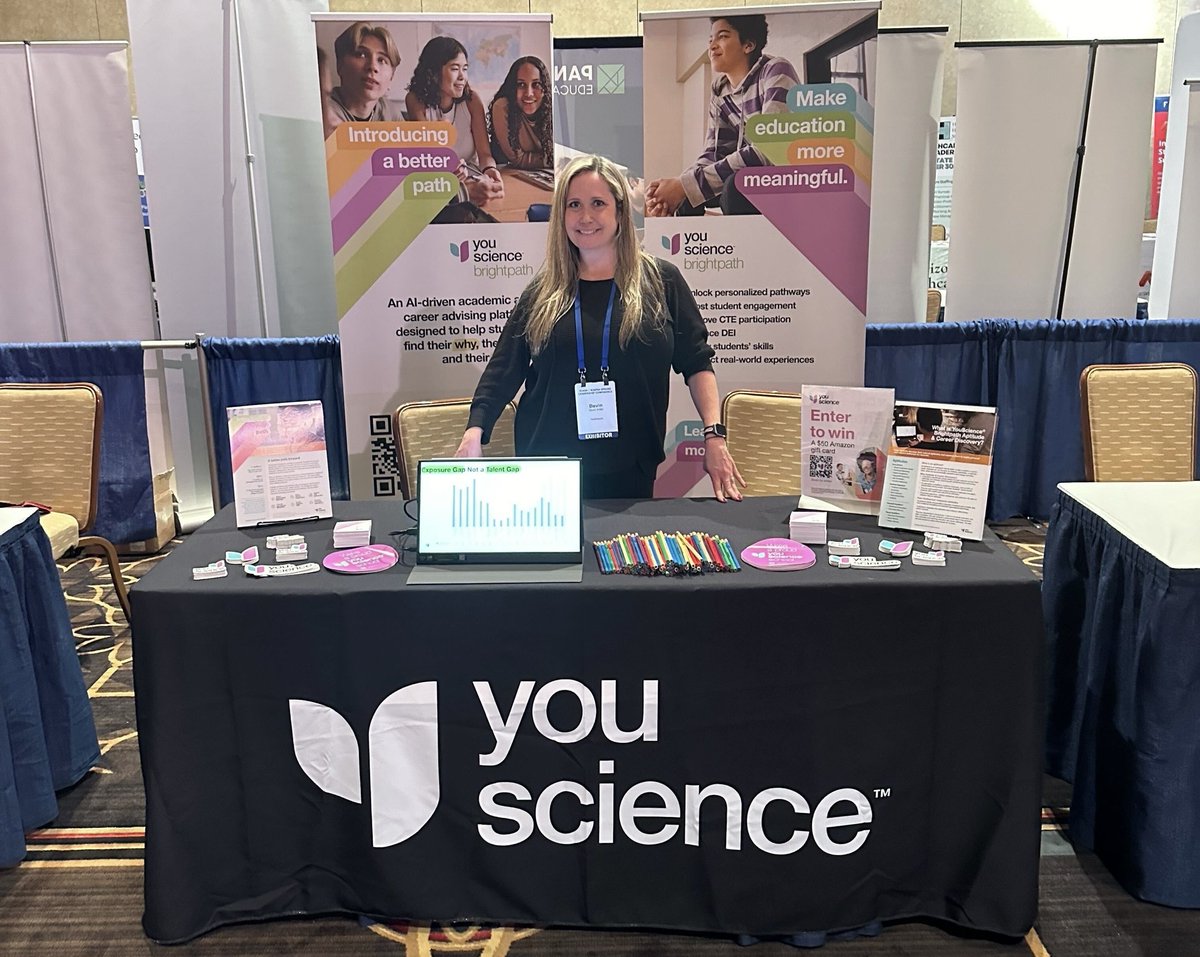 Bevin Nittel, is at the NJASA and NJAPSA Spring Leadership Conference! Visit Bevin at booth 43 until tomorrow to learn more about how we're supporting educational excellence! 📝🧠 #NJASA #NJAPSA #YouScience