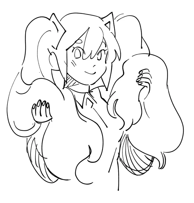 lil miku doodle from a few days ago