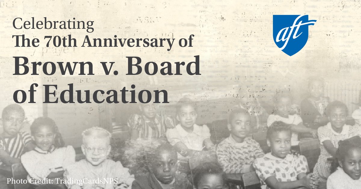 Today marks the 70th anniversary of the landmark case Brown v. Board of Education. @sharemylesson has a great collection of K-12 resources to help students understand the Supreme Court decision that continues to impact public schools: sharemylesson.com/collections/br…