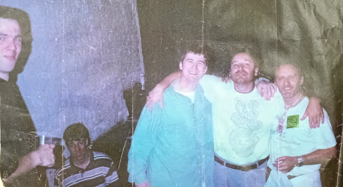 Woll, Cliff, Macca, @peterhook and Derek. Backstage, 1990 @NORTHSIDE___ x