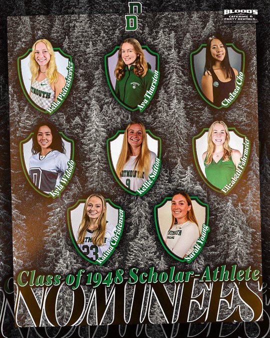 The Class of 1948 Scholar-Athlete Award recognizes the top junior student-athletes who have combined outstanding athletic & academic performances. Here are this year’s nominees from a women’s team! The winner will be announced at the Celebration of Excellence. #GoBigGreen