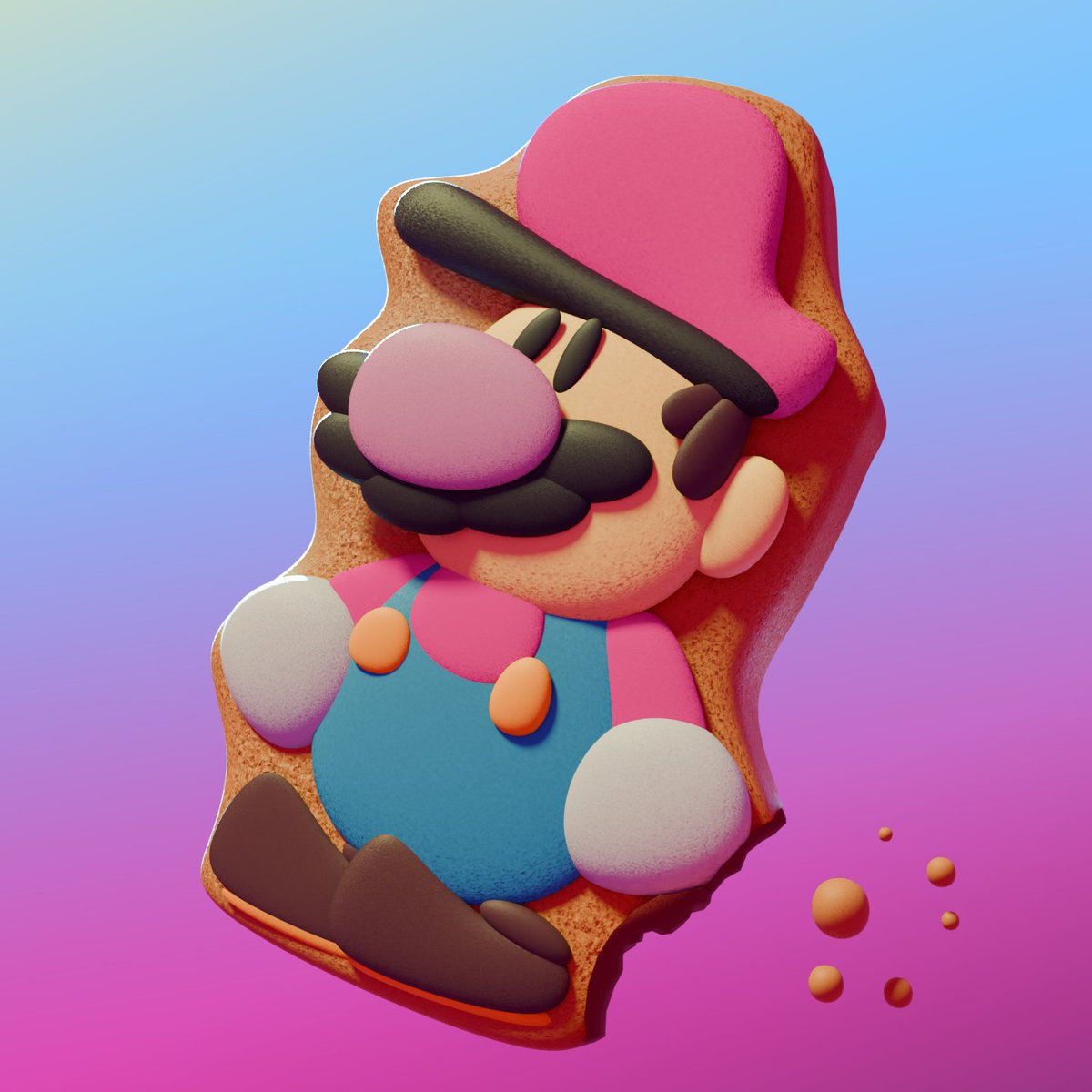 Paper Mario if he was a delicious.... *smacks lips* scrumptious..... cookie....