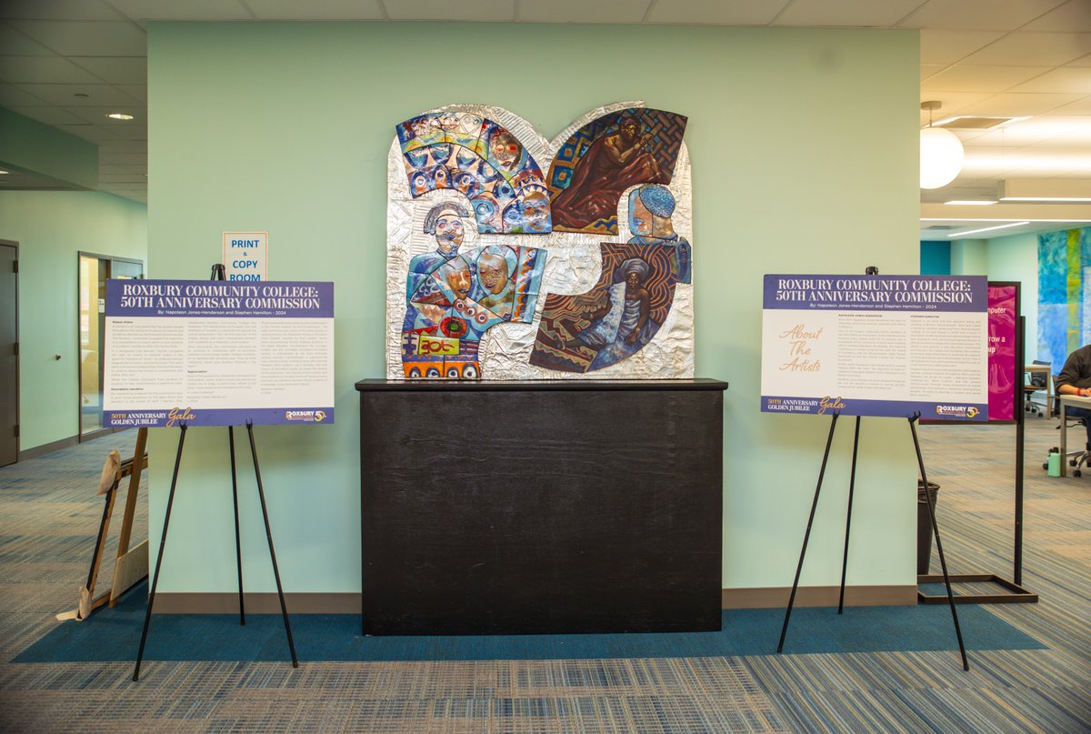 The brilliant work, 'Vibratory Spirits And Hoodoo Rhythms' by Napoleon Jones-Henderson and Stephen Hamilton has officially been installed in RCC's library! 

This captivating piece is a must-see and a testament to RCC's drive for our community! Come see it!

#SeeRCC #CommunityArt